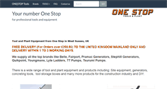 Desktop Screenshot of onestoptools.co.uk