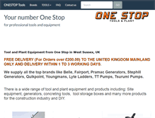 Tablet Screenshot of onestoptools.co.uk